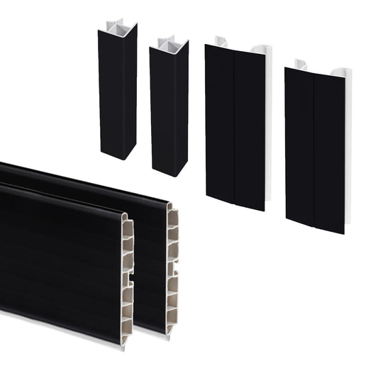 Kit battiscopa da cucina Plasline con accessori per unione