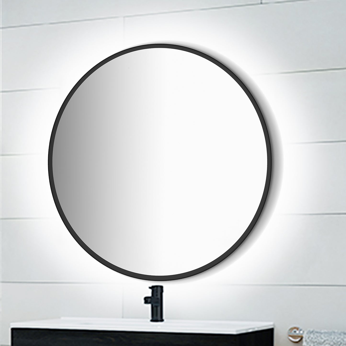 Specchio Zeus con illuminazione LED decorativa (AC 230V 50Hz)