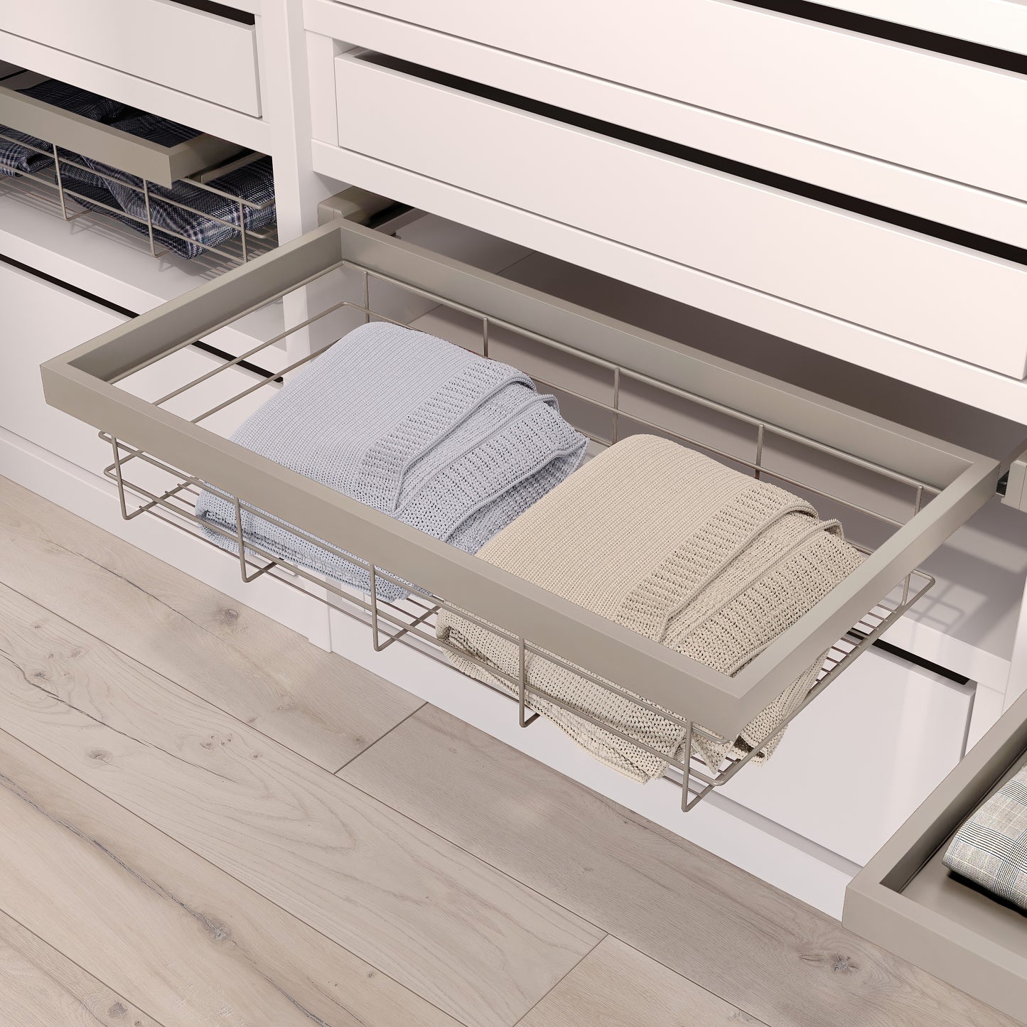 Kit cassetto in filo metallico Hack per armadio