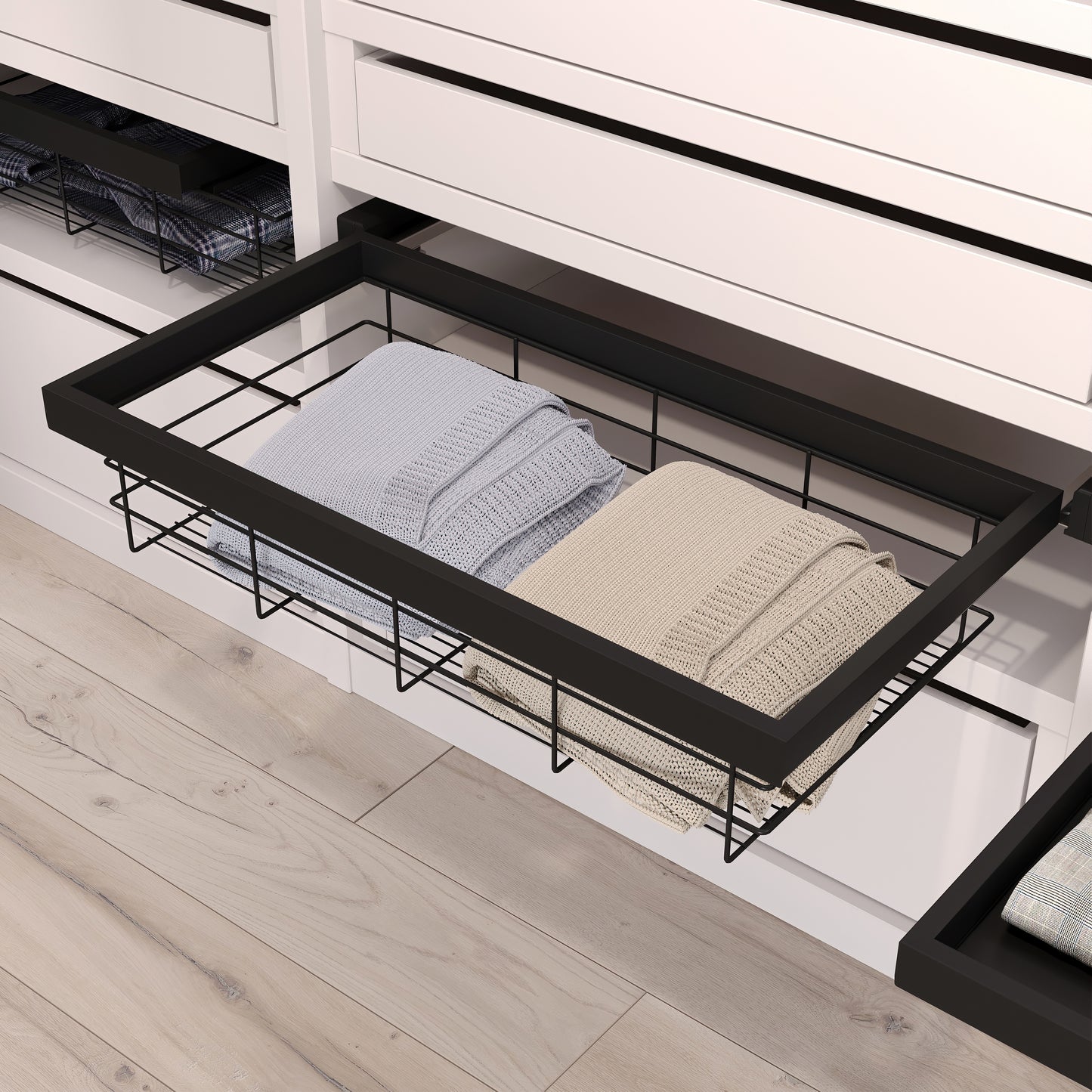 Kit cassetto in filo metallico Hack per armadio