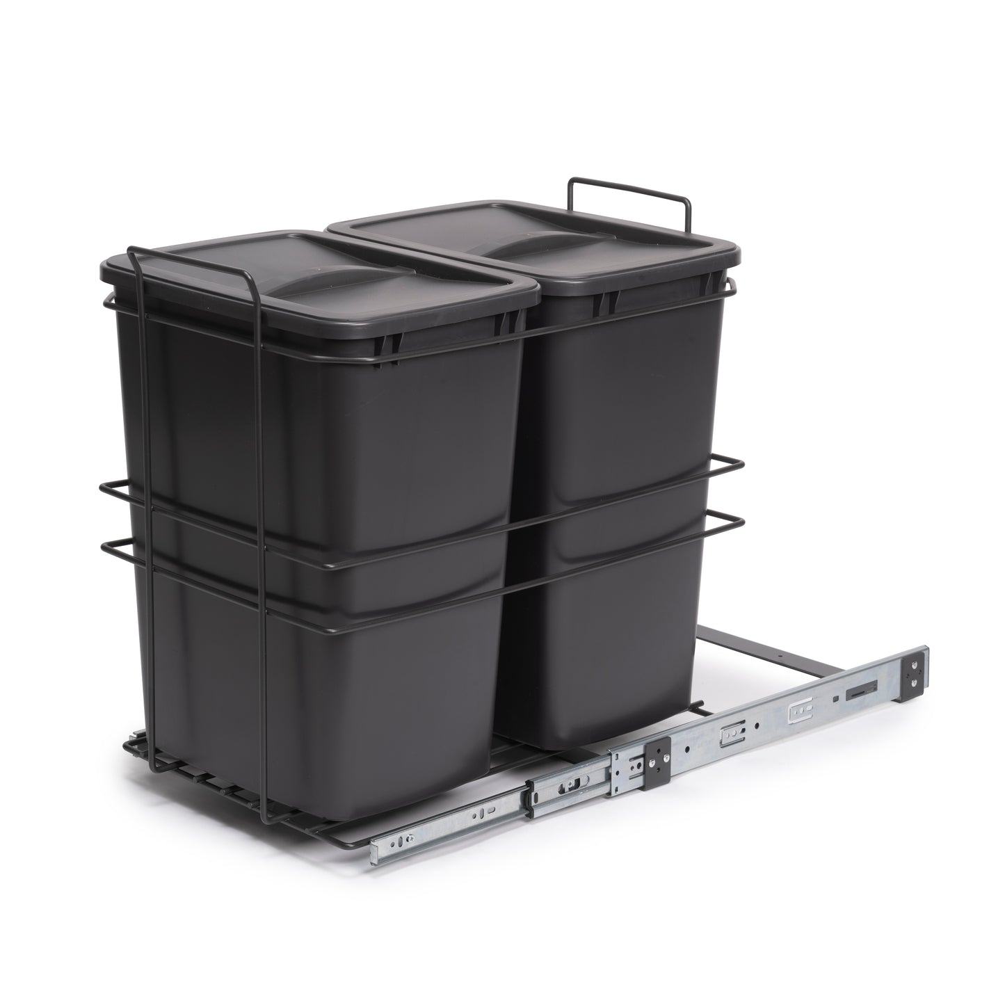Pattumiere per differenziata Recycle da cucina, 2 x 35 L, fissaggio sul fondo ed estrazione manuale