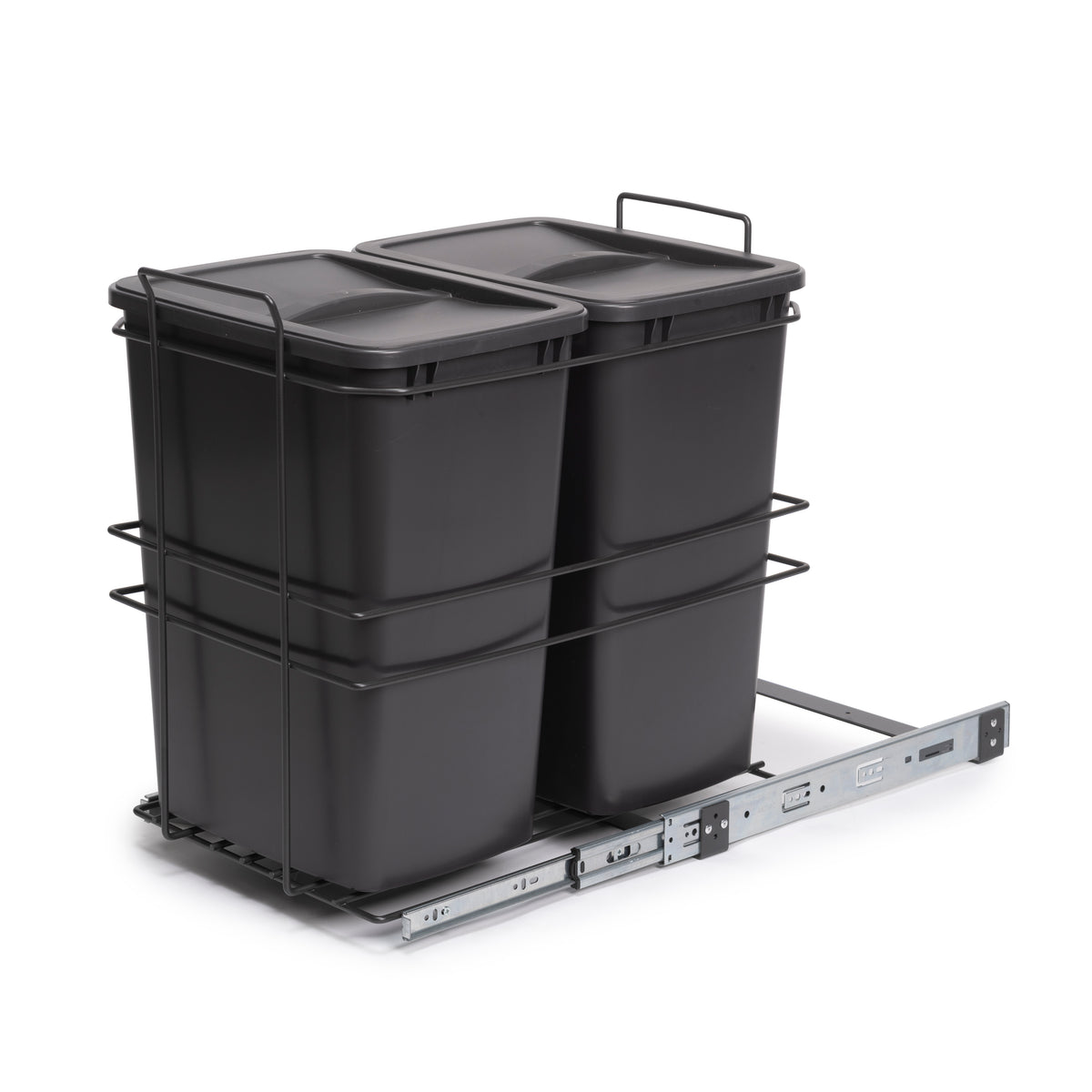 Pattumiere per differenziata Recycle da cucina, 2 x 35 L, fissaggio sul fondo ed estrazione manuale