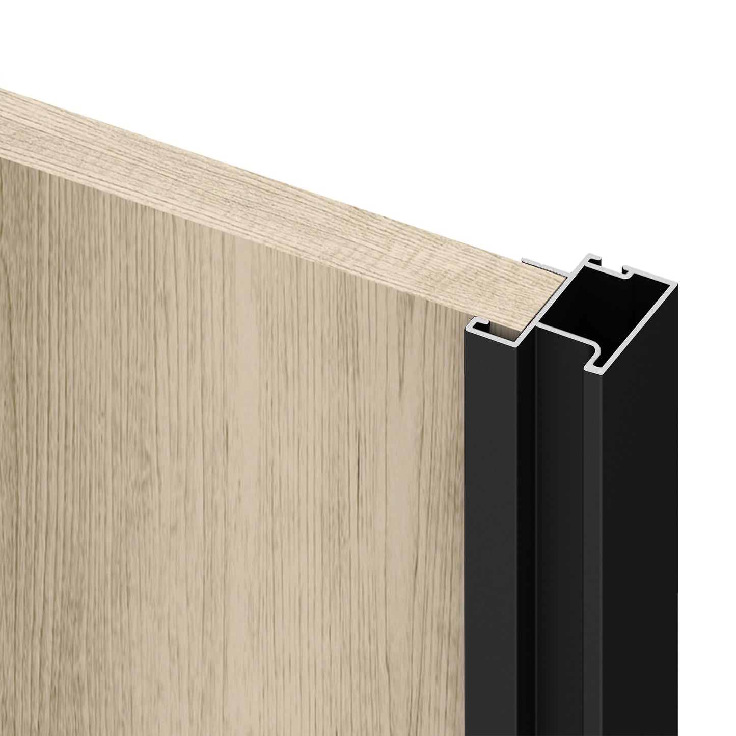 Sistema scorrevole per armadio 2 ante a scorrimento inferiore Placard 74 con maniglia Sharp e chiusura soft