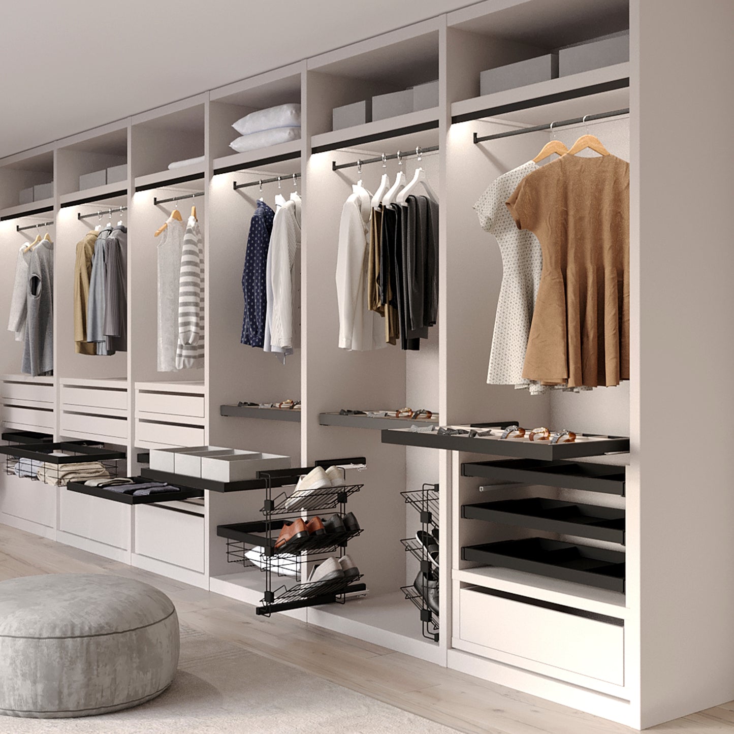 Kit tubo per armadio Luxe