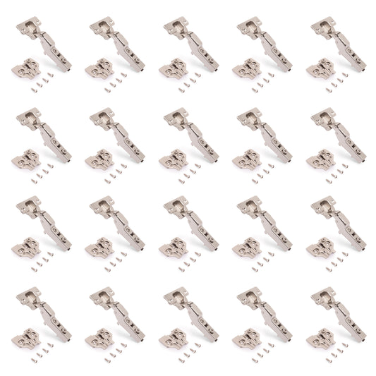 Kit cerniera mezzo collo X92 con chiusura ammortizzata e basette per vite