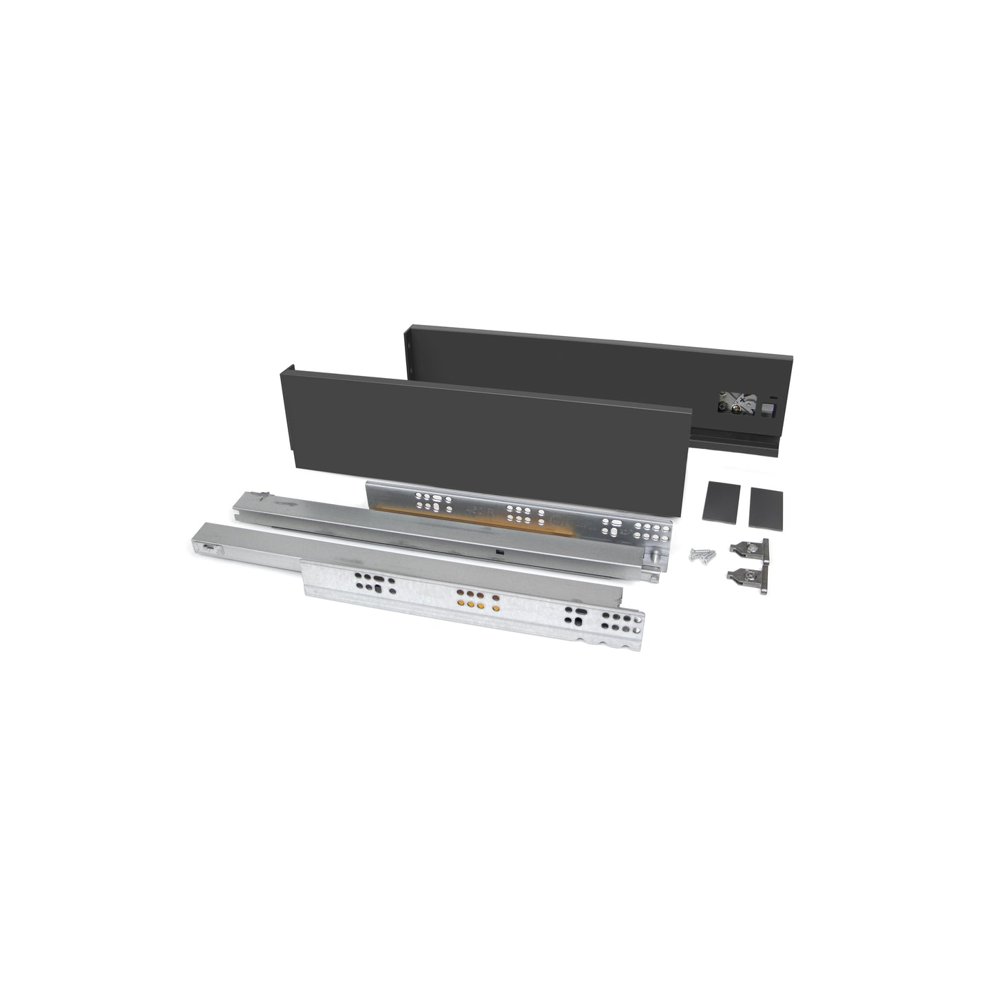 Cassetto esterno Vertex 40kg altezza 93mm per pannello da 18mm