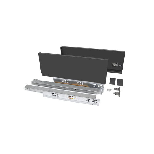 Cassetto esterno Vertex 40kg altezza 131mm per pannello da 18mm