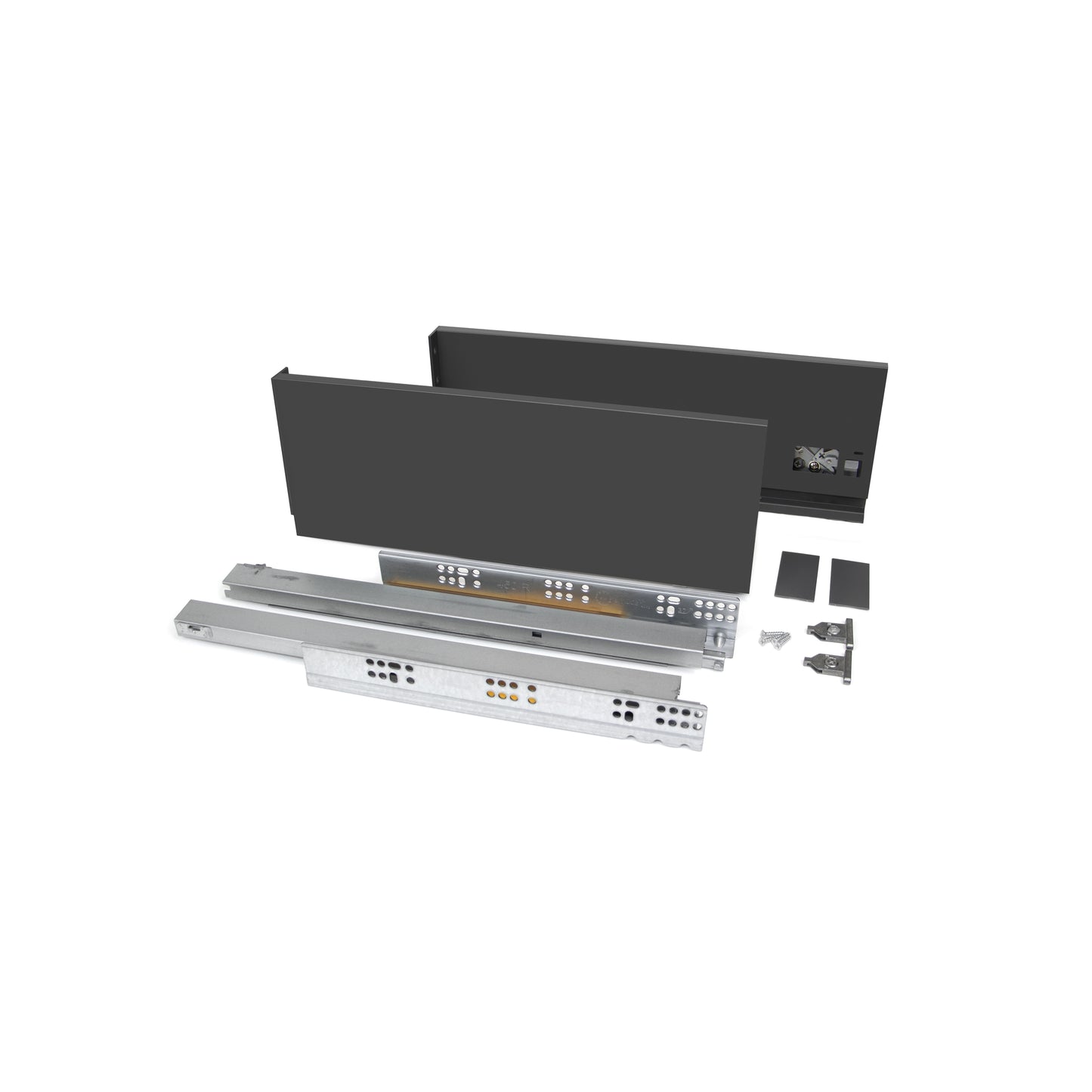 Cassetto esterno Vertex 40kg altezza 131mm per pannello da 18mm