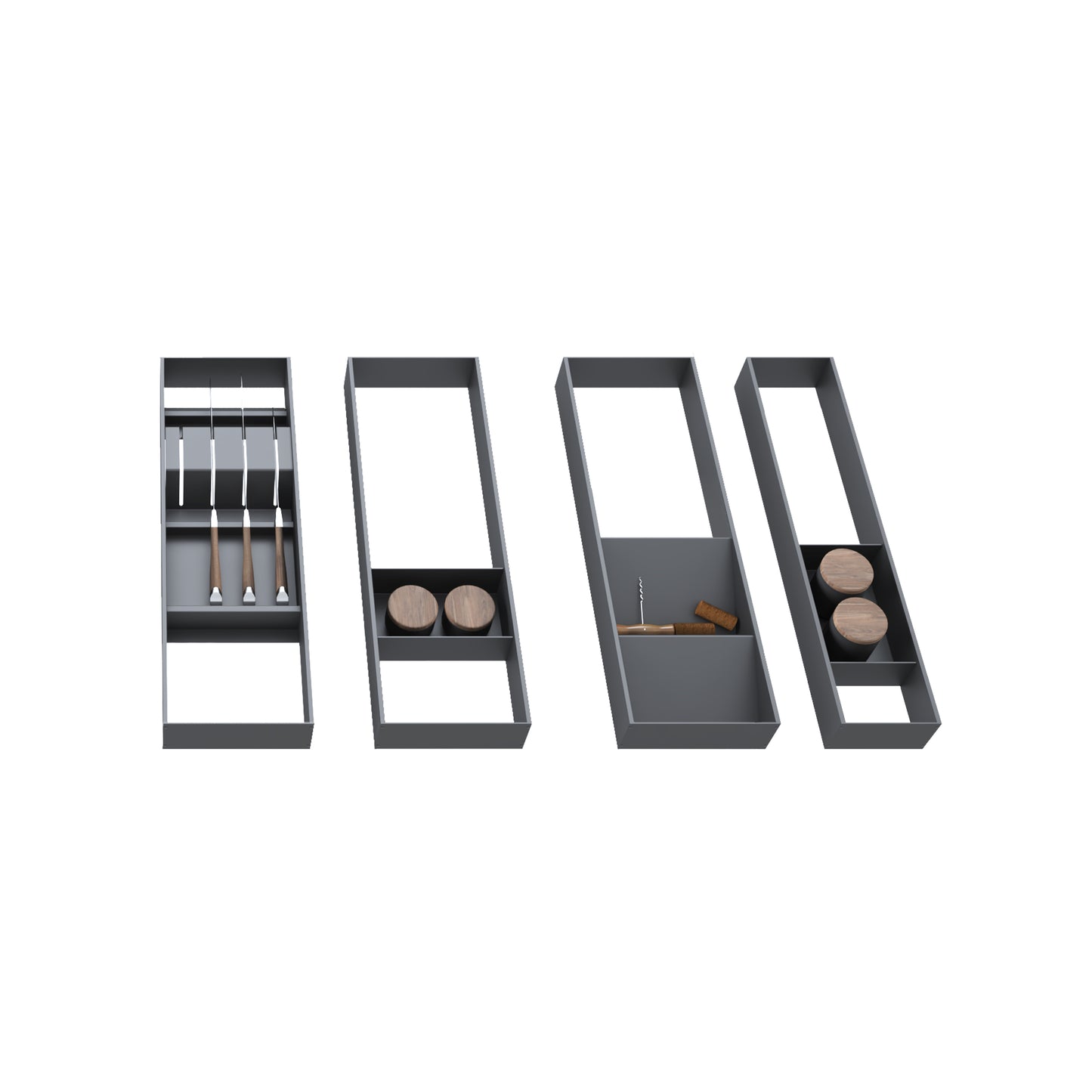 Organizzatore Orderbox 150x470 per cassetto