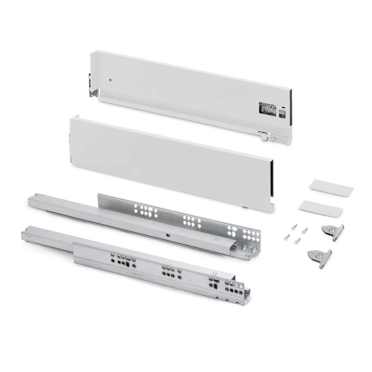 Cassetto esterno Vertex, 40kg, altezza 131mm e regolazione 3D
