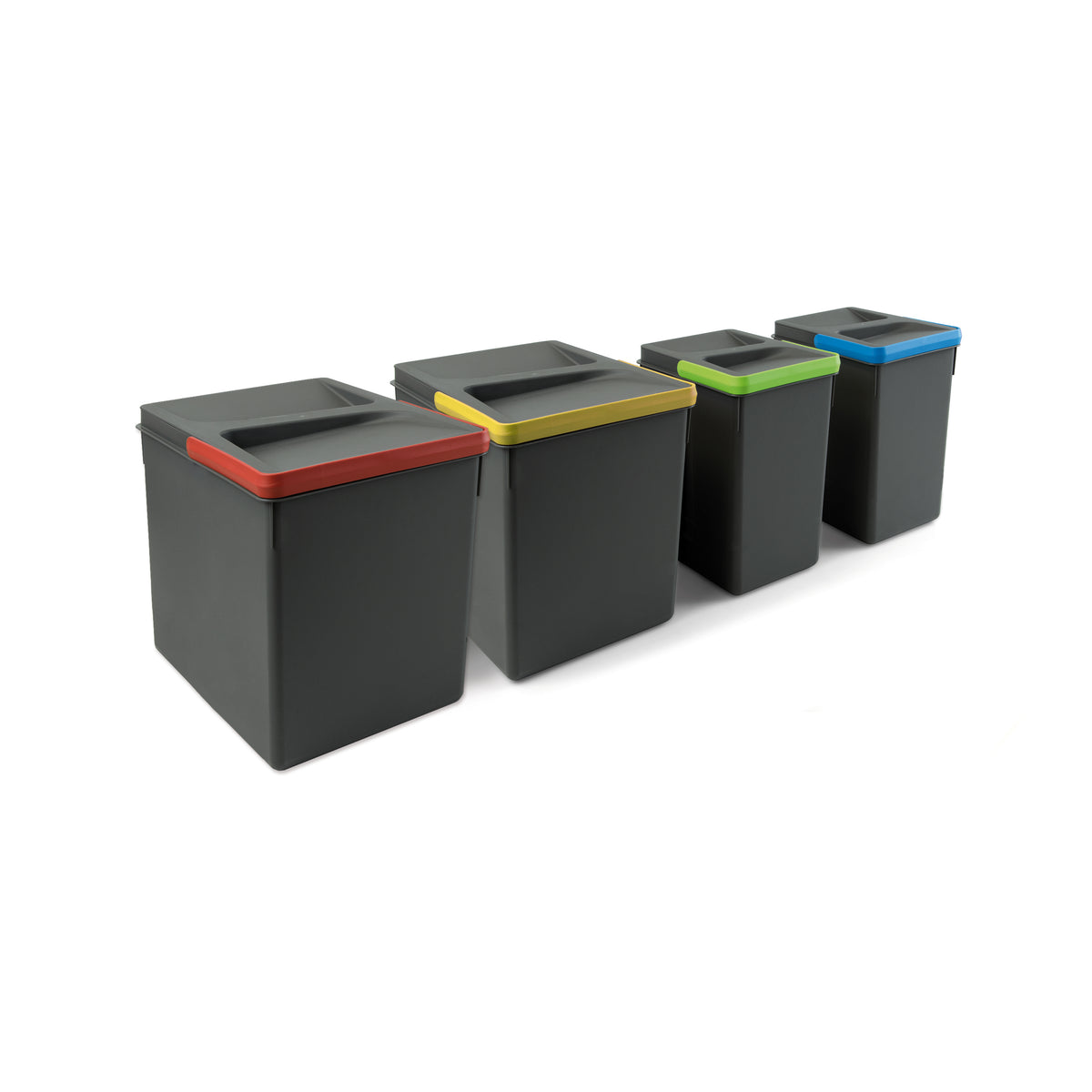 Set di contenitori con base Recycle per cassetti da cucina