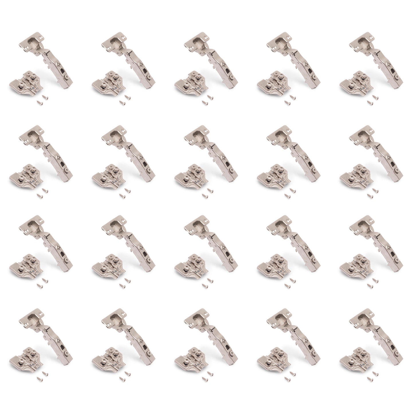 Kit cerniera collo dritto X91 con chiusura ammortizzata e basetta