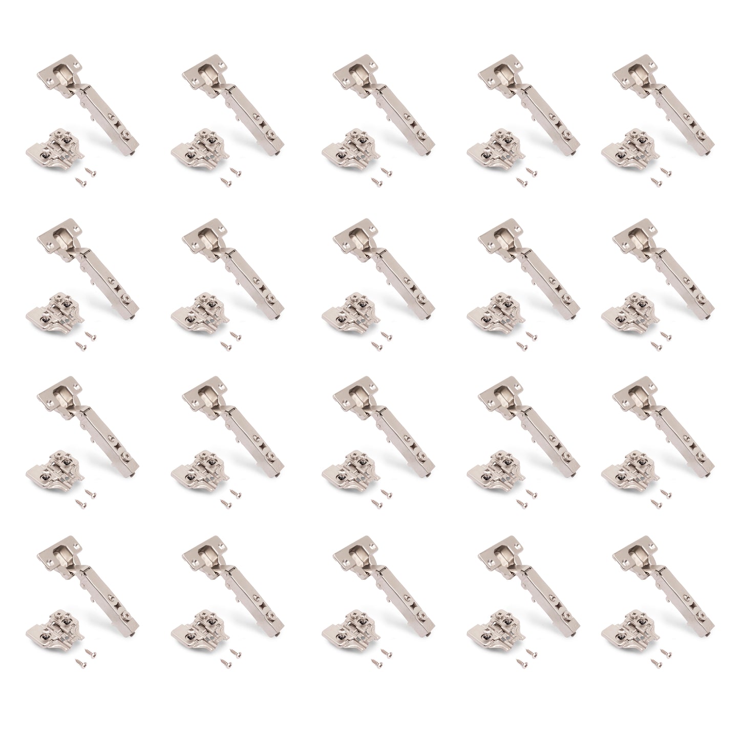 Kit cerniera collo dritto X92 con chiusura ammortizzata e basetta