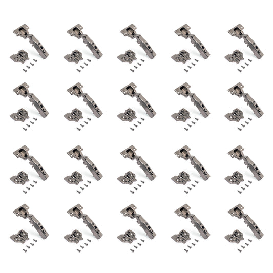 Kit cerniera collo dritto X91 con chiusura ammortizzata e basetta