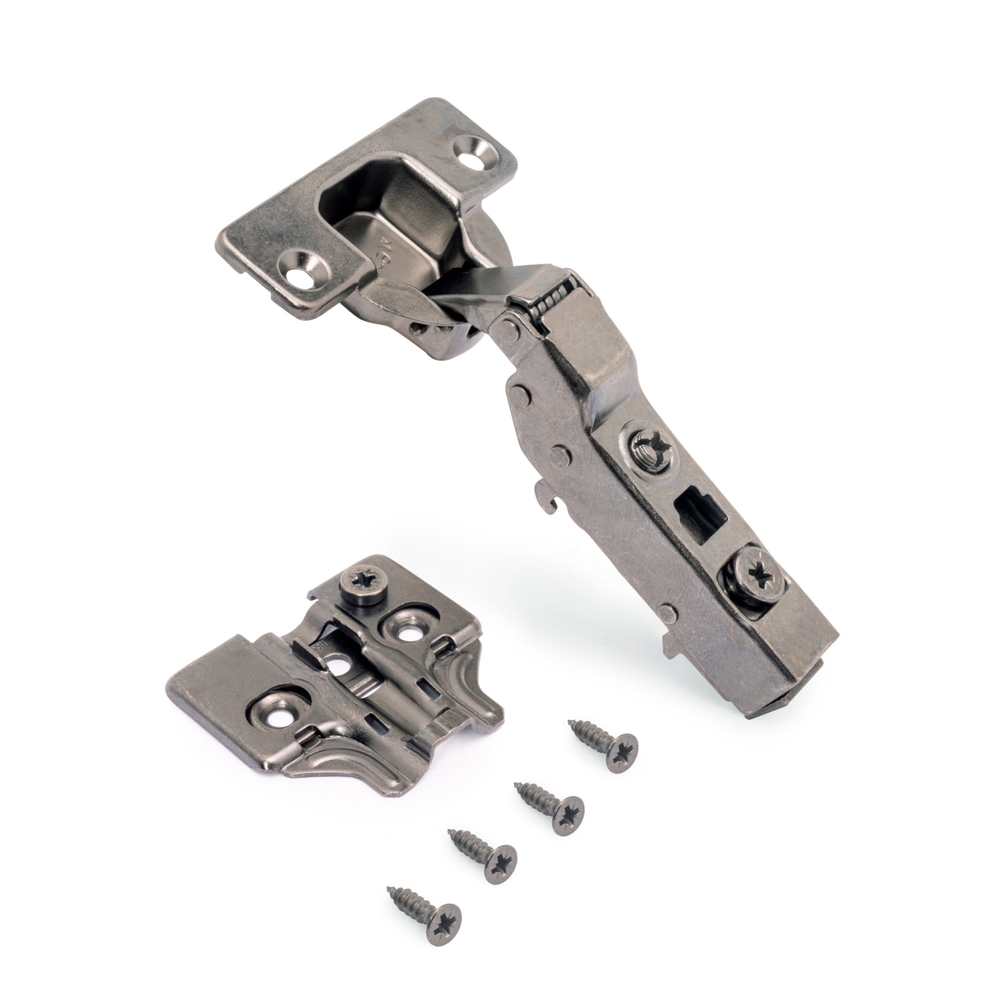 Kit cerniera mezzo collo X91 con chiusura ammortizzata, basette per vite