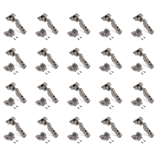 Kit cerniera mezzo collo X91 con chiusura ammortizzata, basette per vite