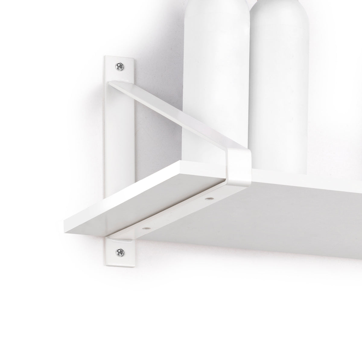 Set di supporti per mensole in legno Shelf con forma triangolare