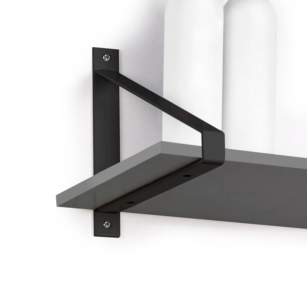 Set di supporti per mensole in legno Shelf con forma triangolare