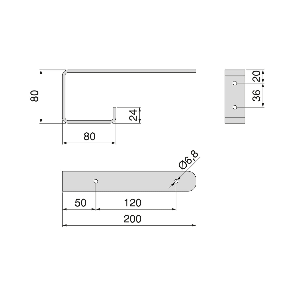 Set di supporti per mensole in legno Shelf con gancio integrato