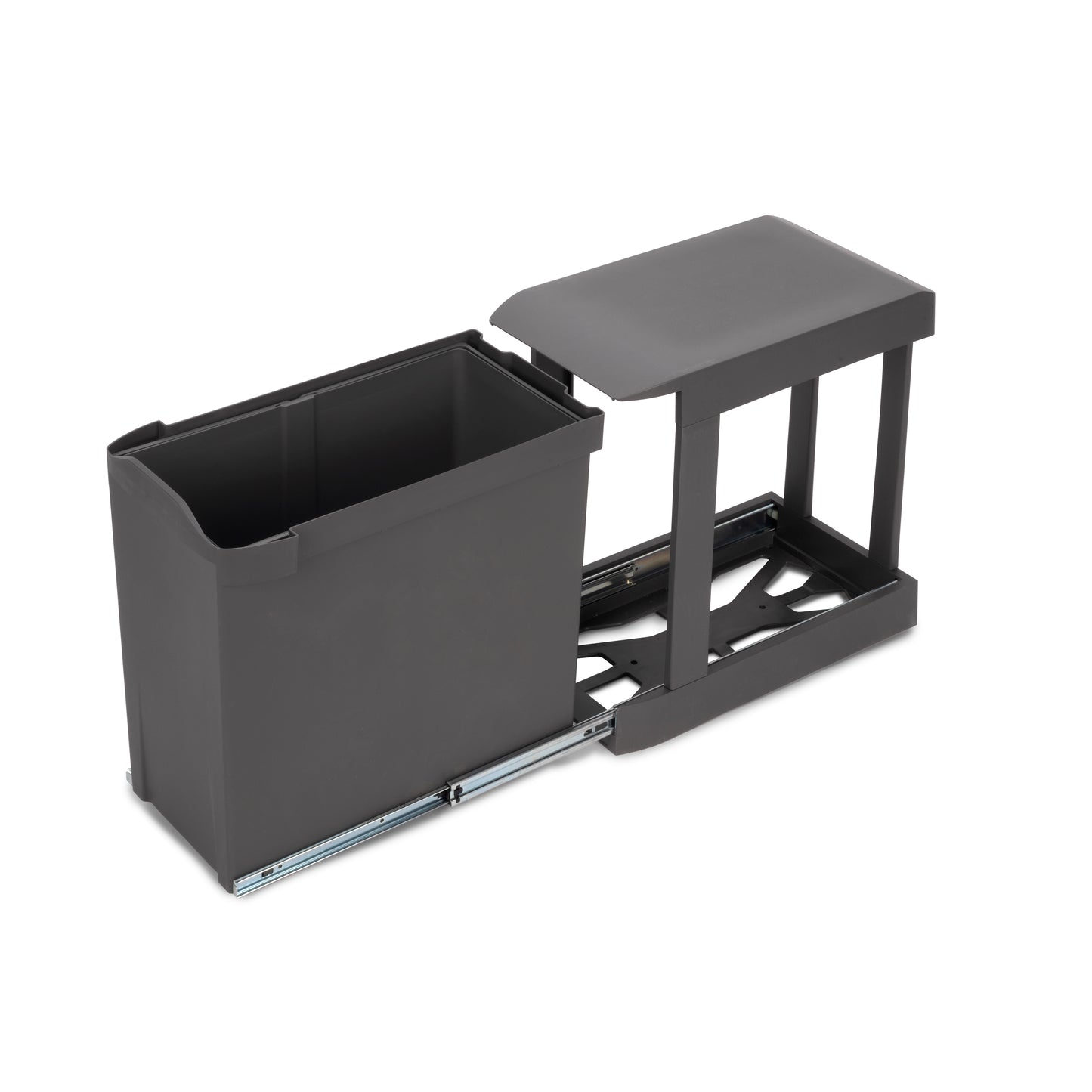 Pattumiera per raccolta differenziata per cucina, 1 x 30L, fissaggio inferiore, estrazione automatica
