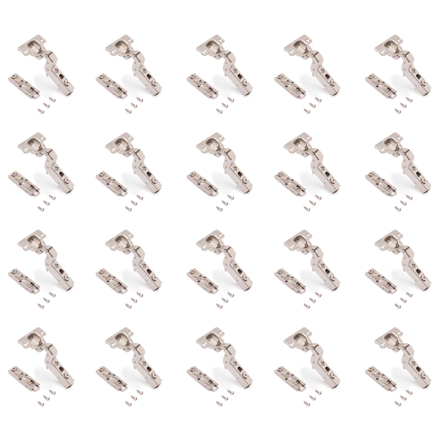 Kit cerniera collo alto X91 con chiusura ammortizzata e basetta dritto