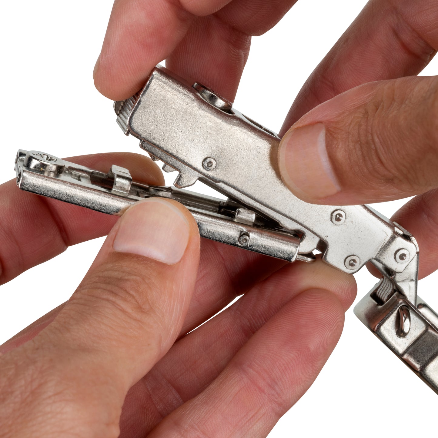 Kit cerniera collo alto X91 con chiusura ammortizzata e basetta dritto