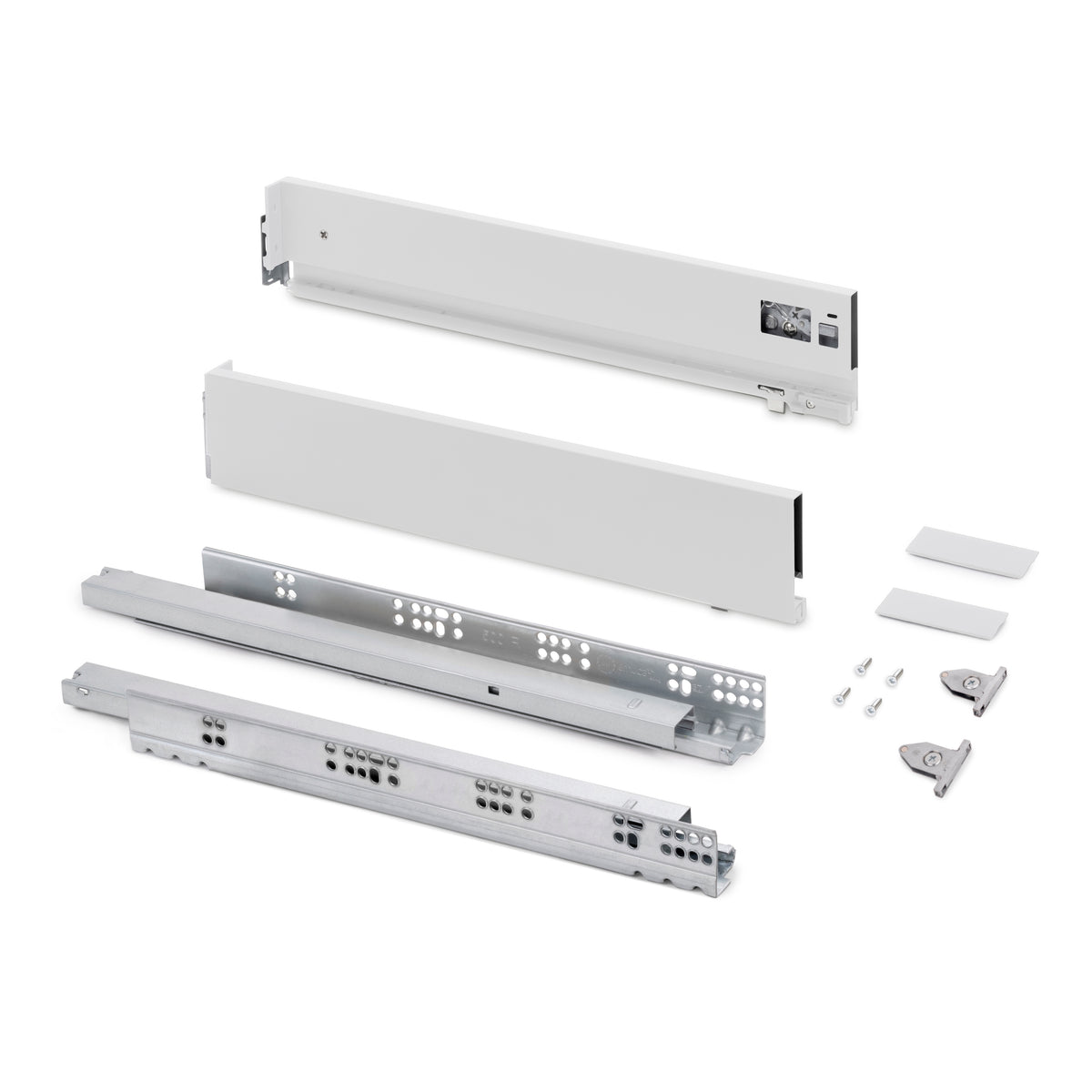 Cassetto esterno Vertex, 60kg, altezza 93mm e regolazione 3D