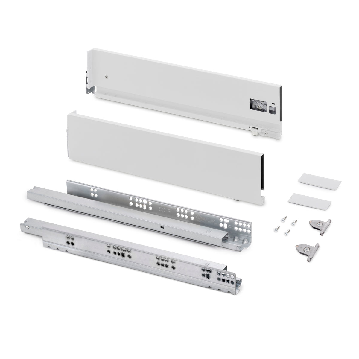 Cassetto esterno Vertex, 60kg, altezza 131mm e regolazione 3D