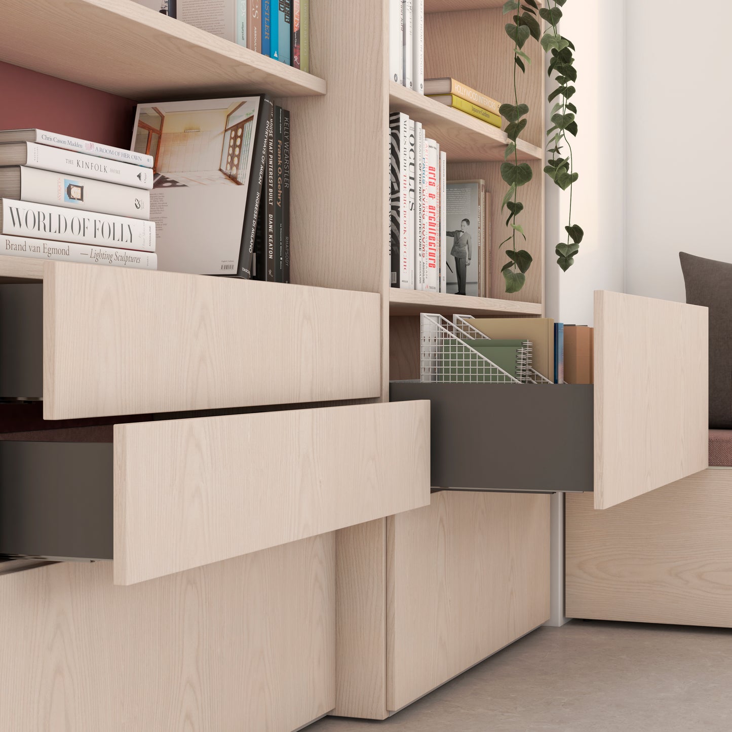 Cassetto esterno Vertex, 60kg, altezza 131mm e regolazione 3D