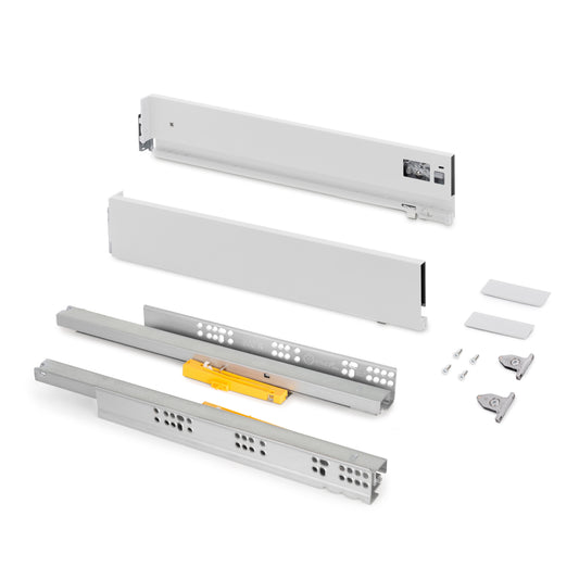 Cassetto esterno Vertex, 40kg, altezza 93mm con Push Sincro e regolazione 3D