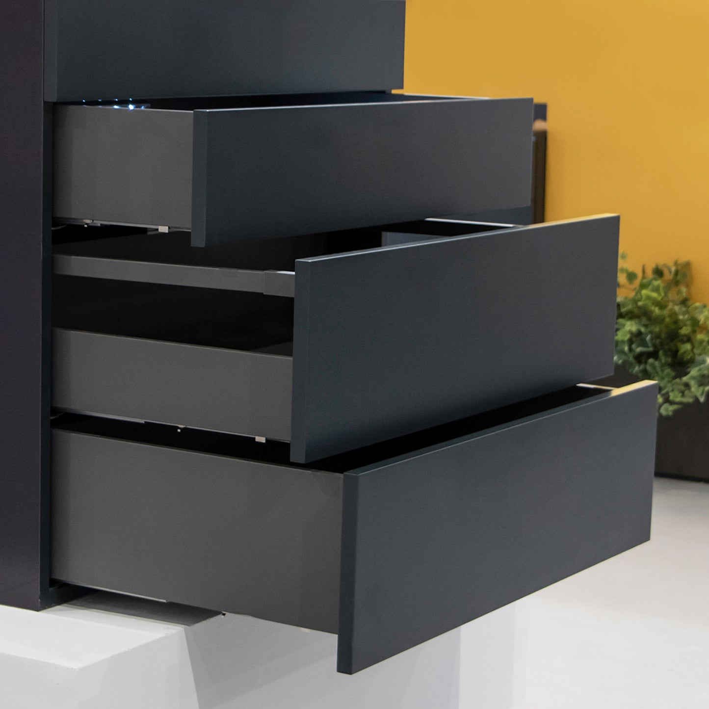 Cassetto esterno Vertex, 40kg, altezza 178mm con Push Sincro e regolazione 3D