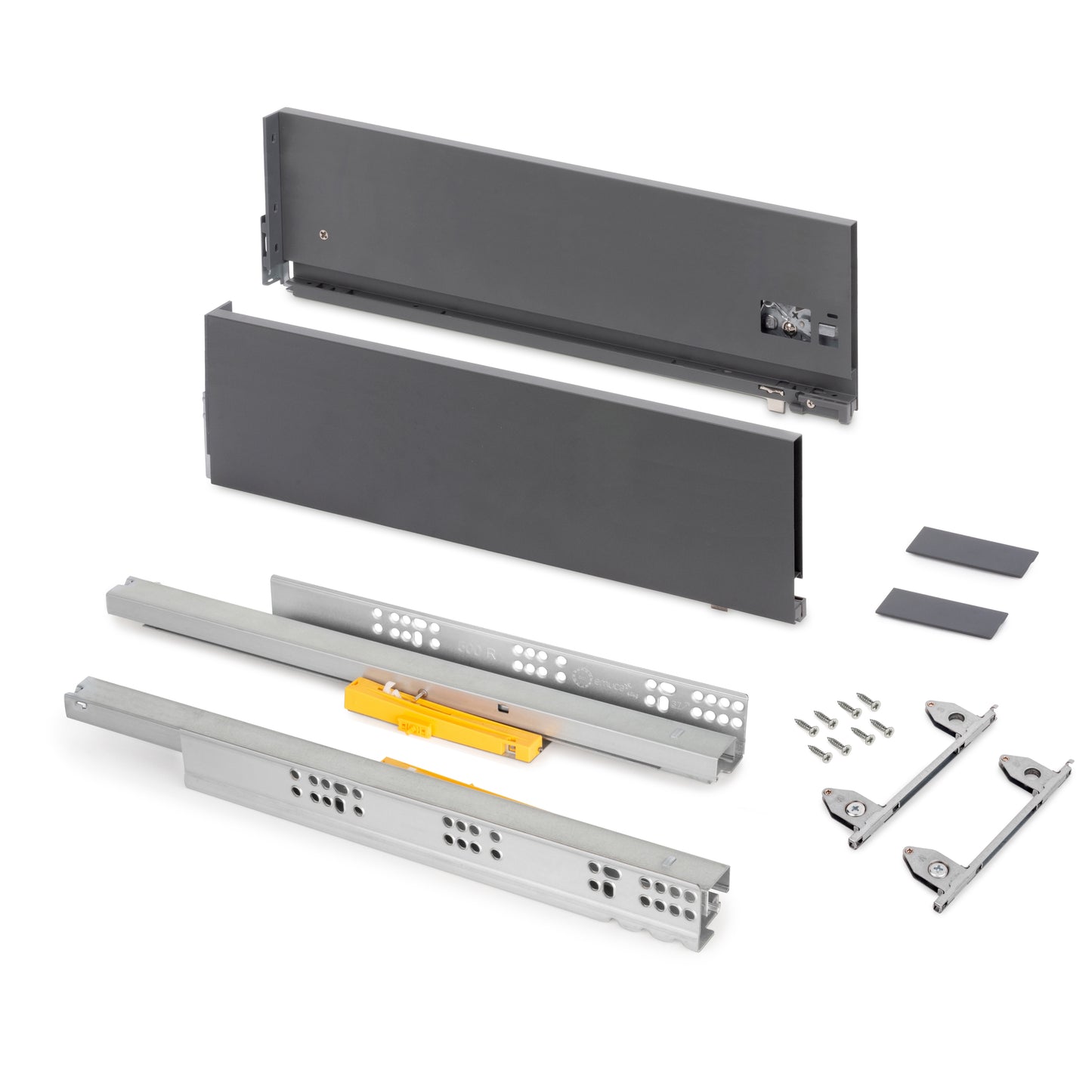 Cassetto esterno Vertex, 40kg, altezza 178mm con Push Sincro e regolazione 3D