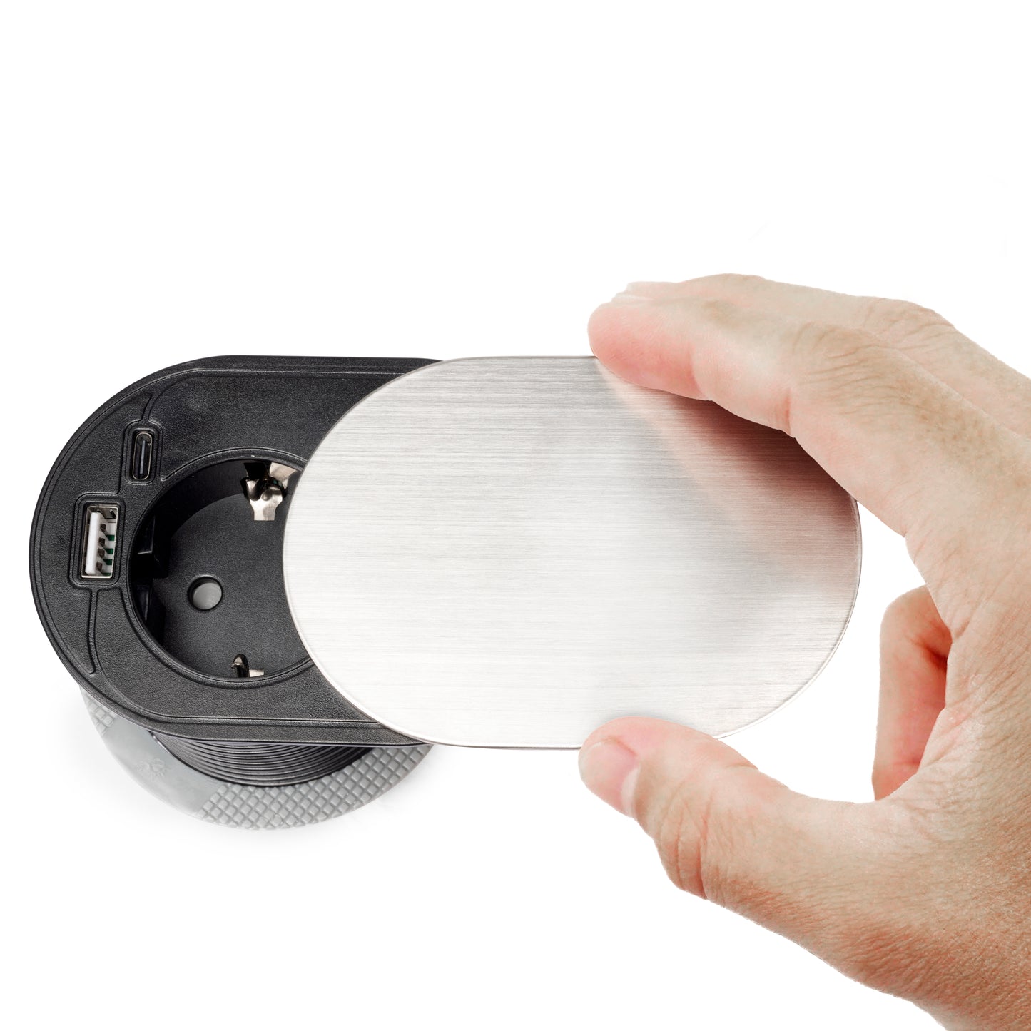 Multiconnettore Vertikal Flat 60 con copertura scorrevole (60mm)