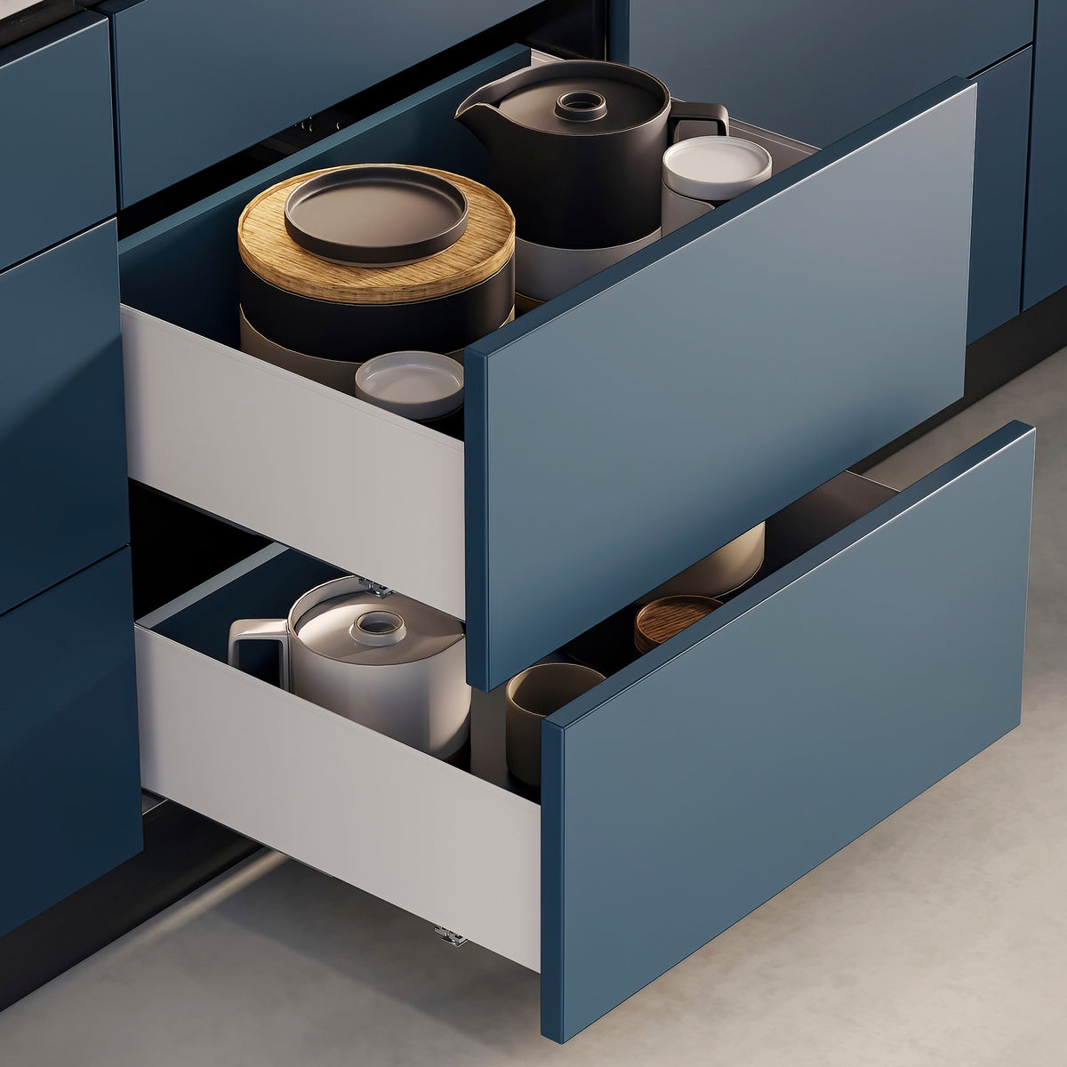 Cassetto esterno Simplex 25 kg altezza 122 mm