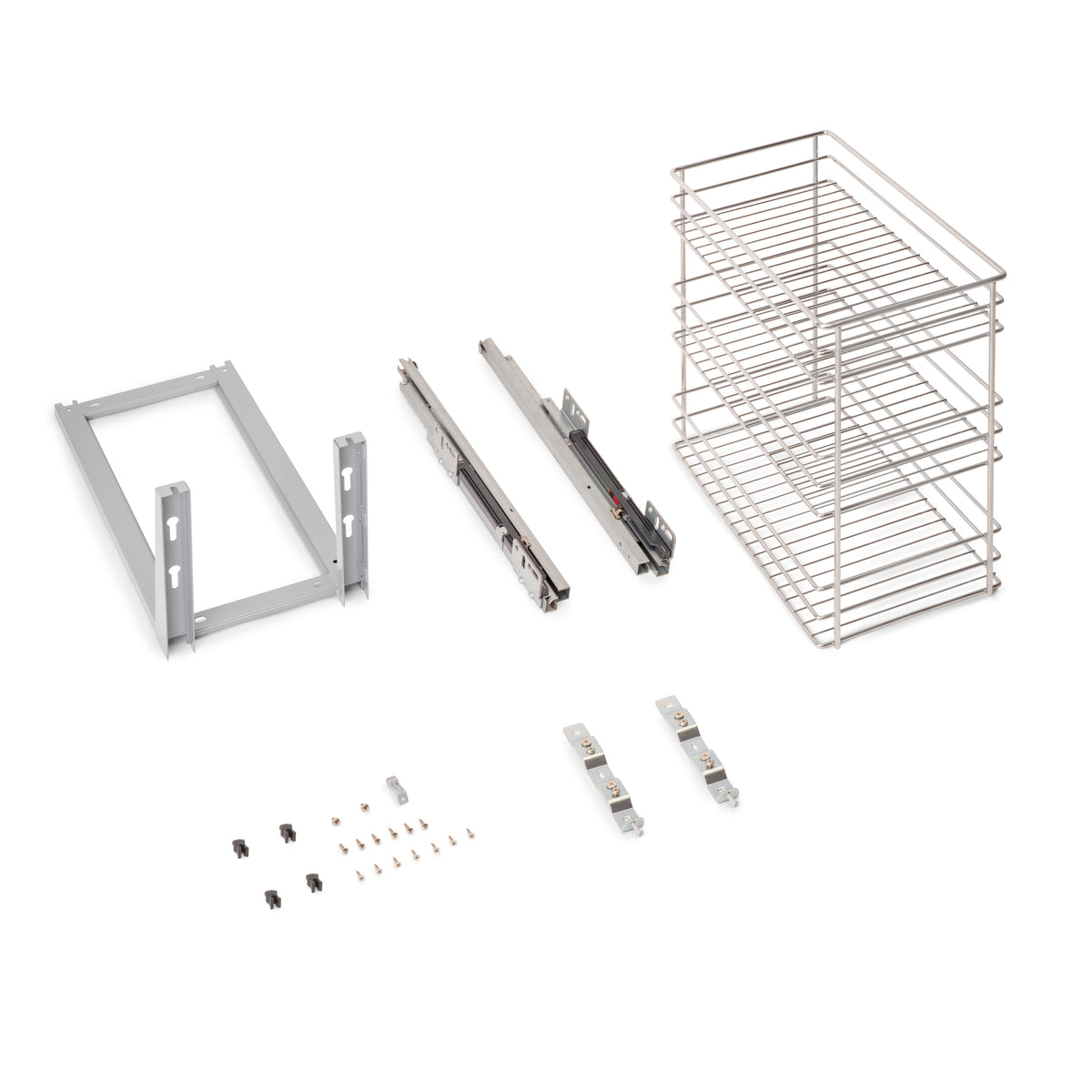 Carrello estraibile Supra con fissaggio inferiore e chiusura soft