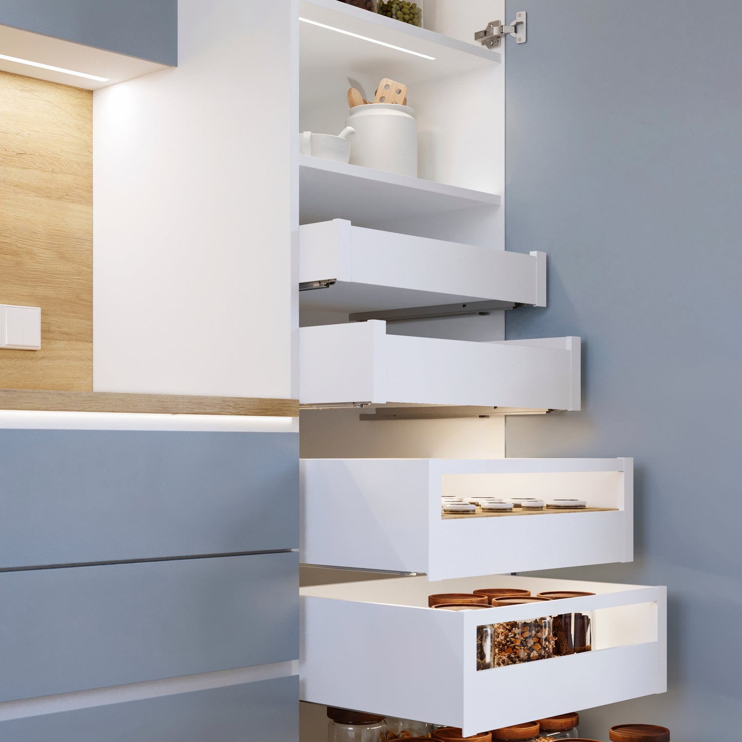 Cassetto esterno Protone 30 kg altezza 93 mm