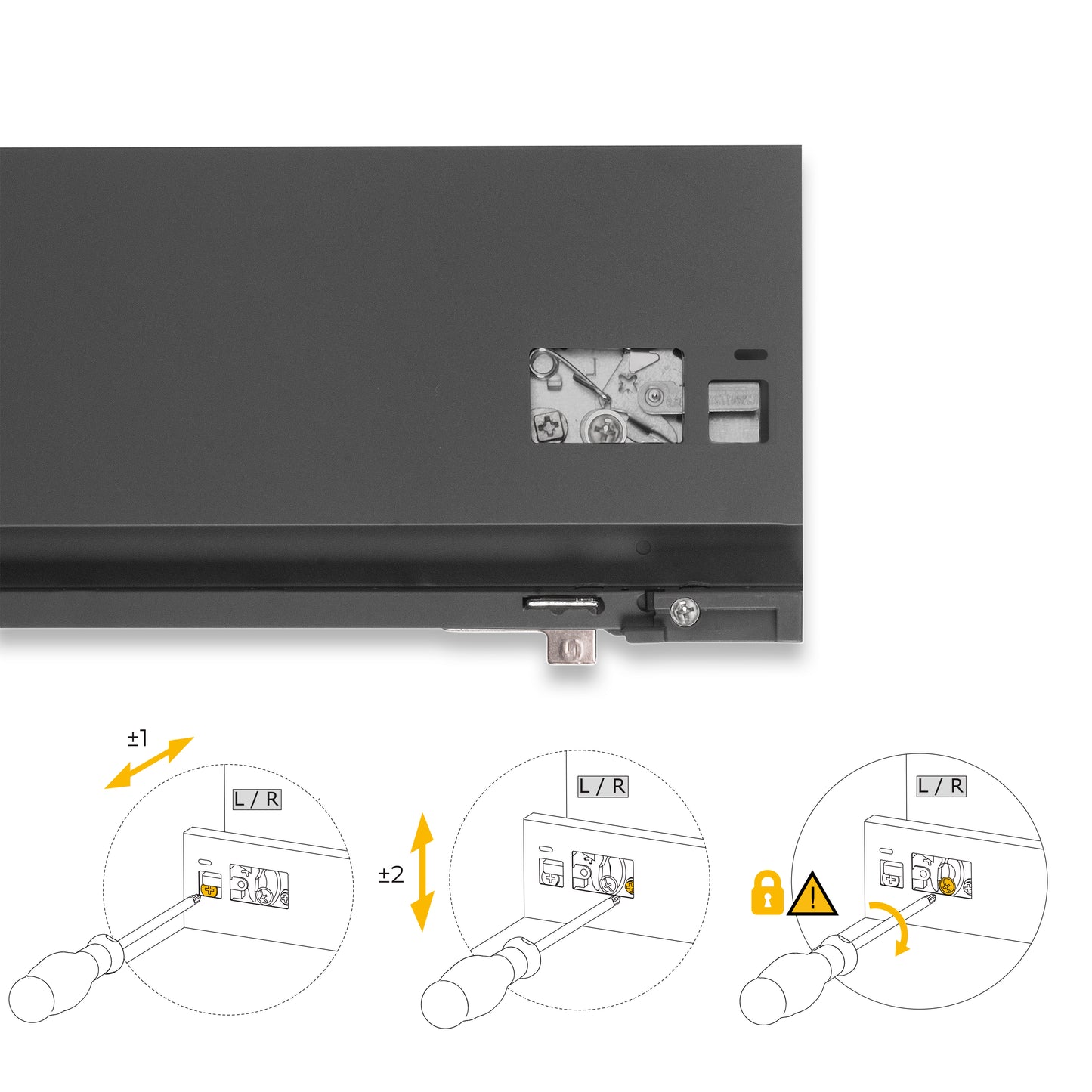 Cassetto esterno Protone 30 kg altezza 131 mm