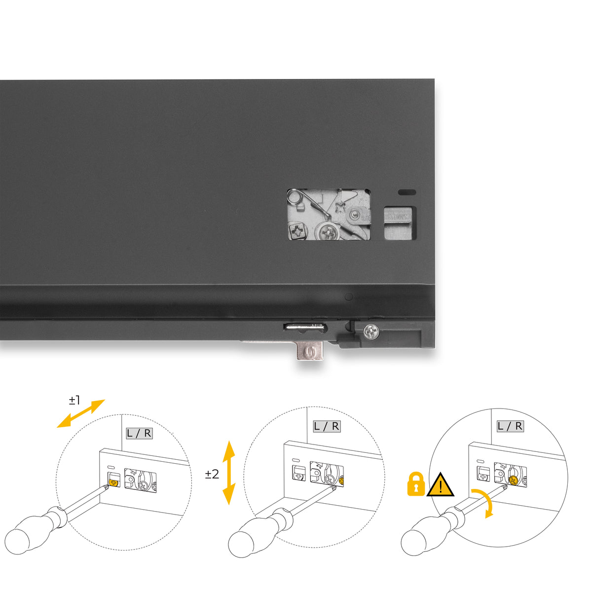 Cassetto esterno Protone 30 kg altezza 131 mm