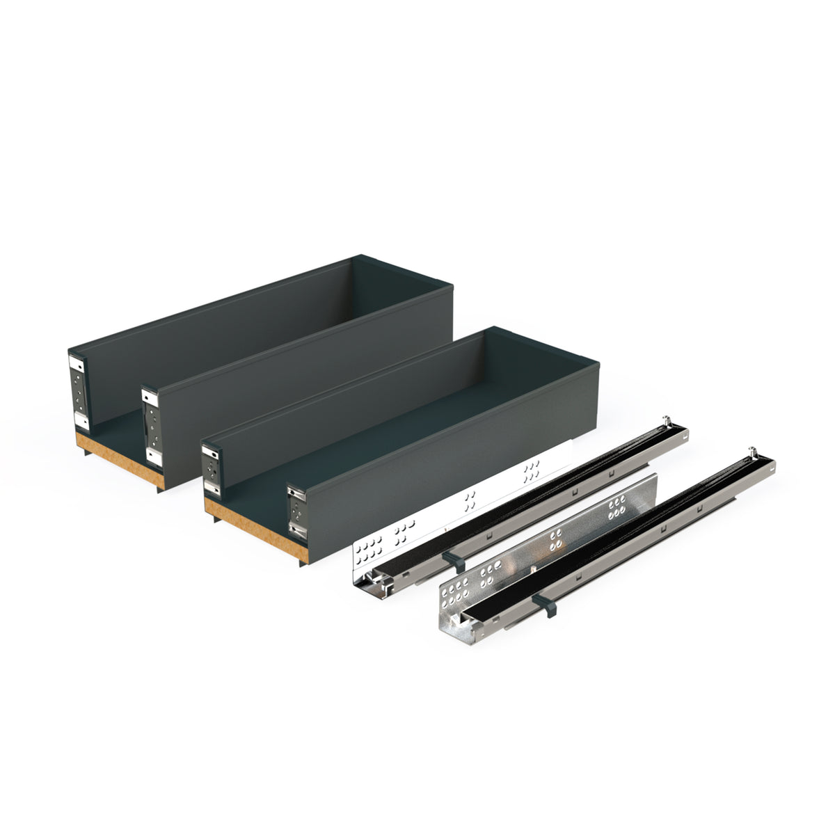 Portabottiglie laterale estraibile Titane Simplex con chiusura soft