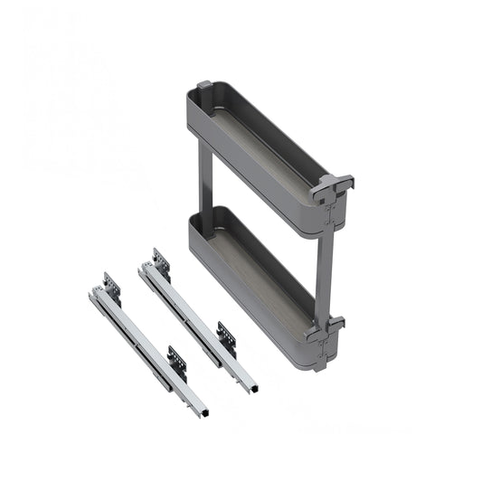 Portabottiglie laterale estraibile Harmony con chiusura soft