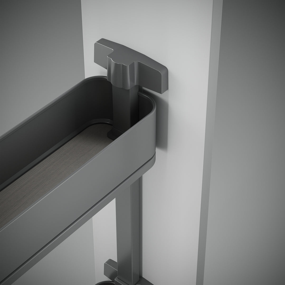 Portabottiglie laterale estraibile Harmony con chiusura soft