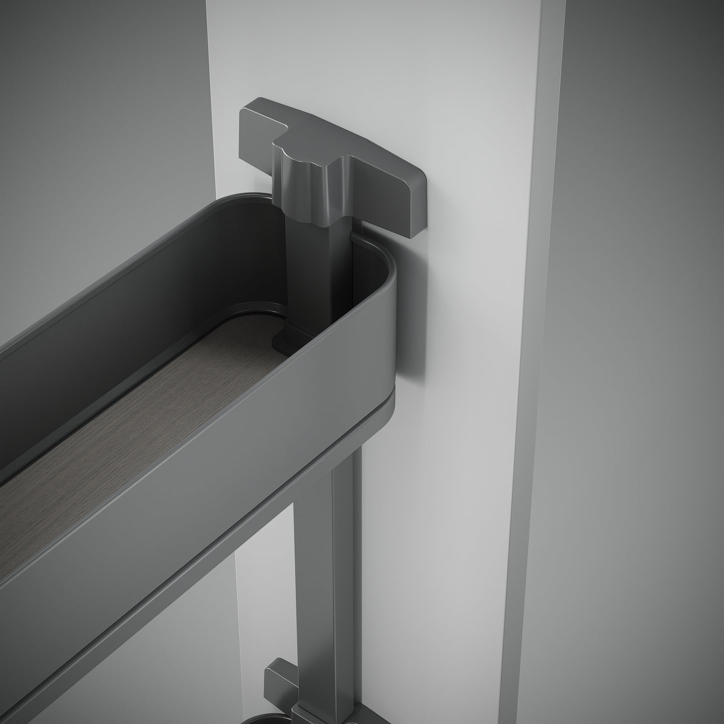 Portabottiglie laterale estraibile Harmony con chiusura soft