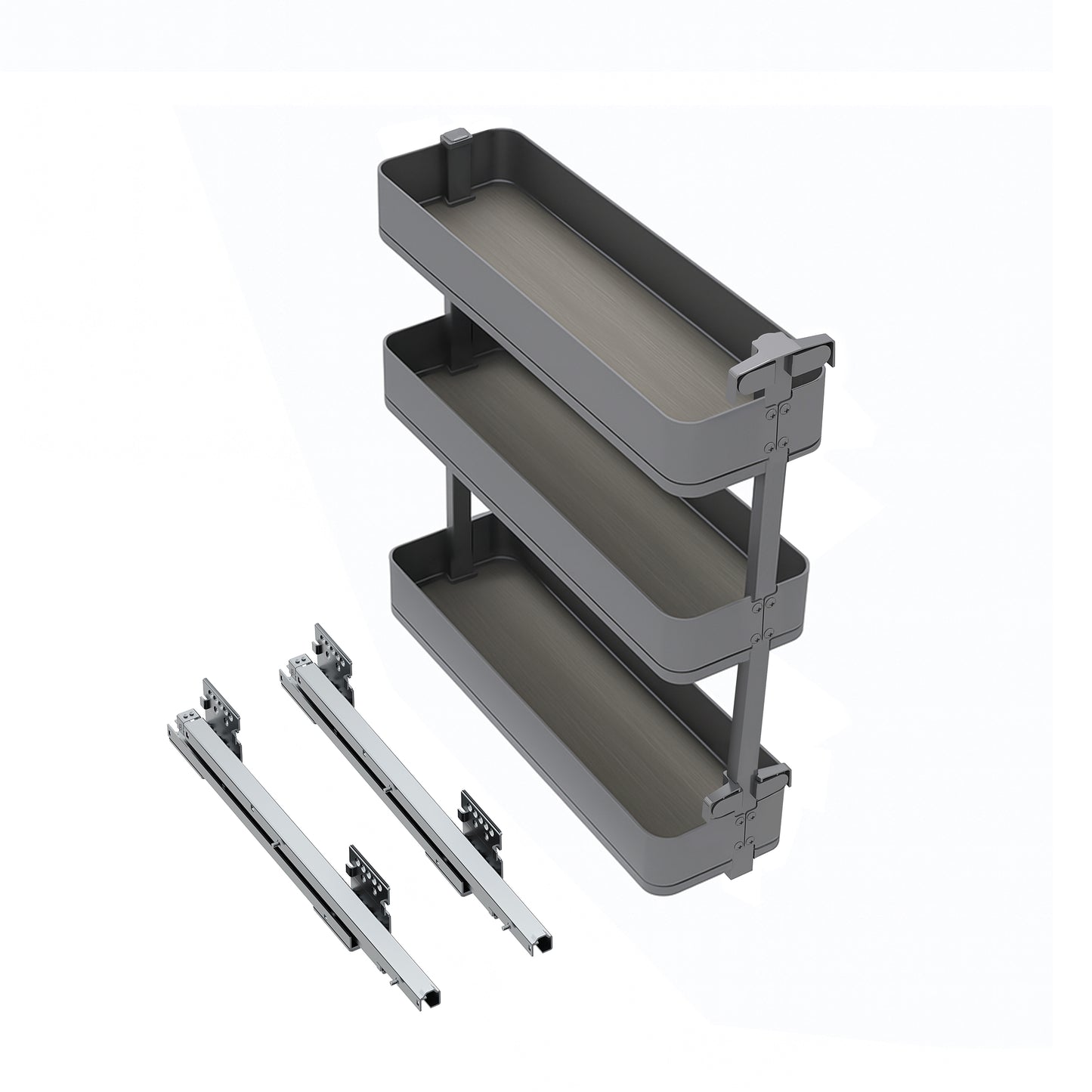 Portabottiglie laterale estraibile Harmony con chiusura soft