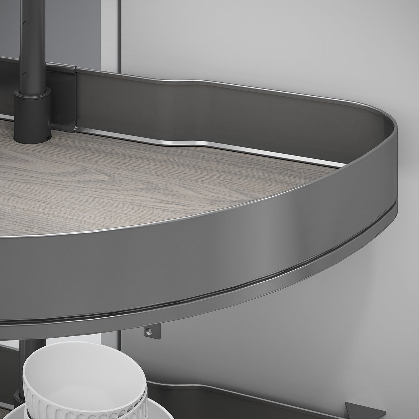 Coppia di cestelli girevoli Harmony semicircolare