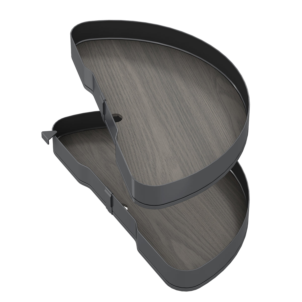 Coppia di cestelli girevoli Harmony semicircolare