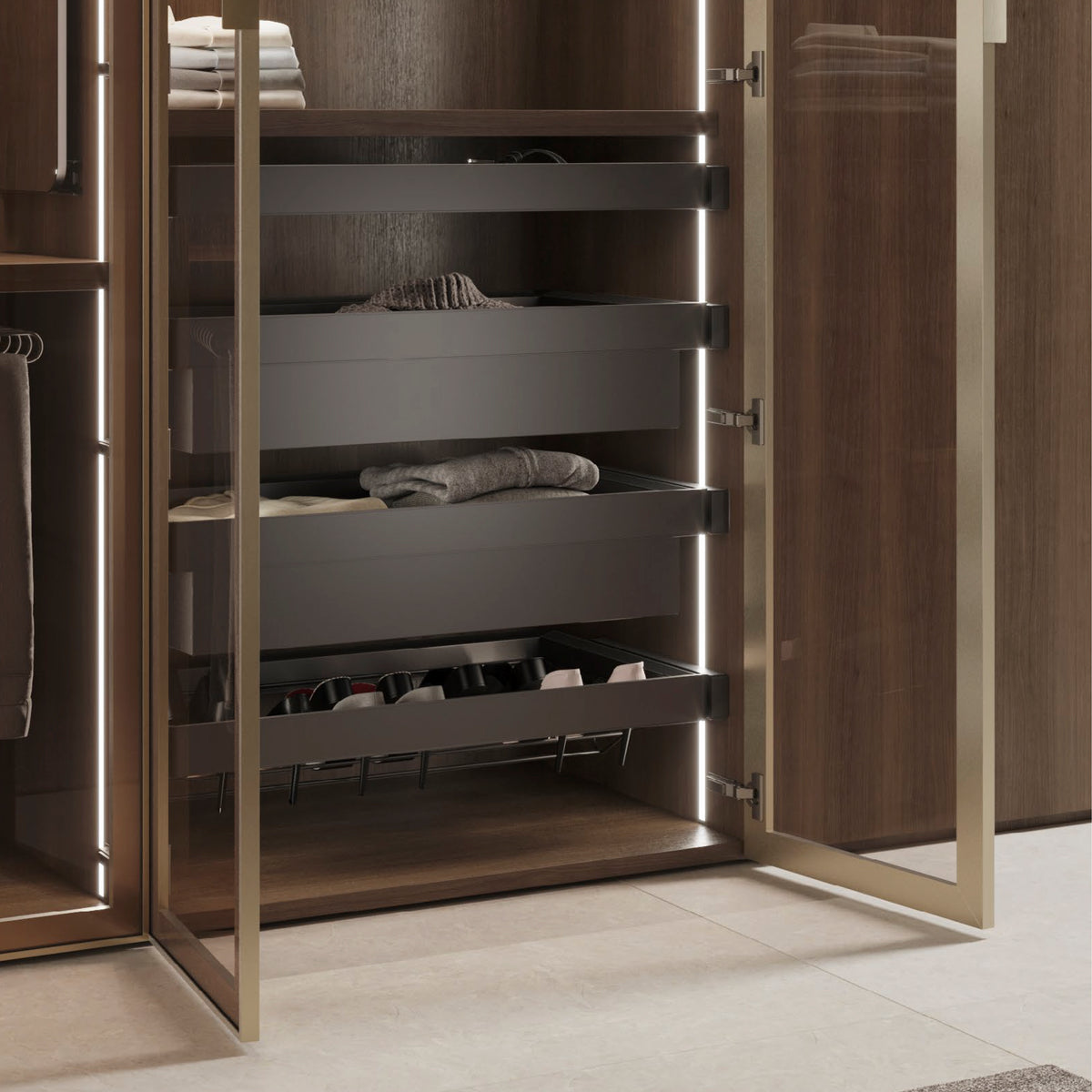 Set di 2 distanziale laterale per telaio Quartz