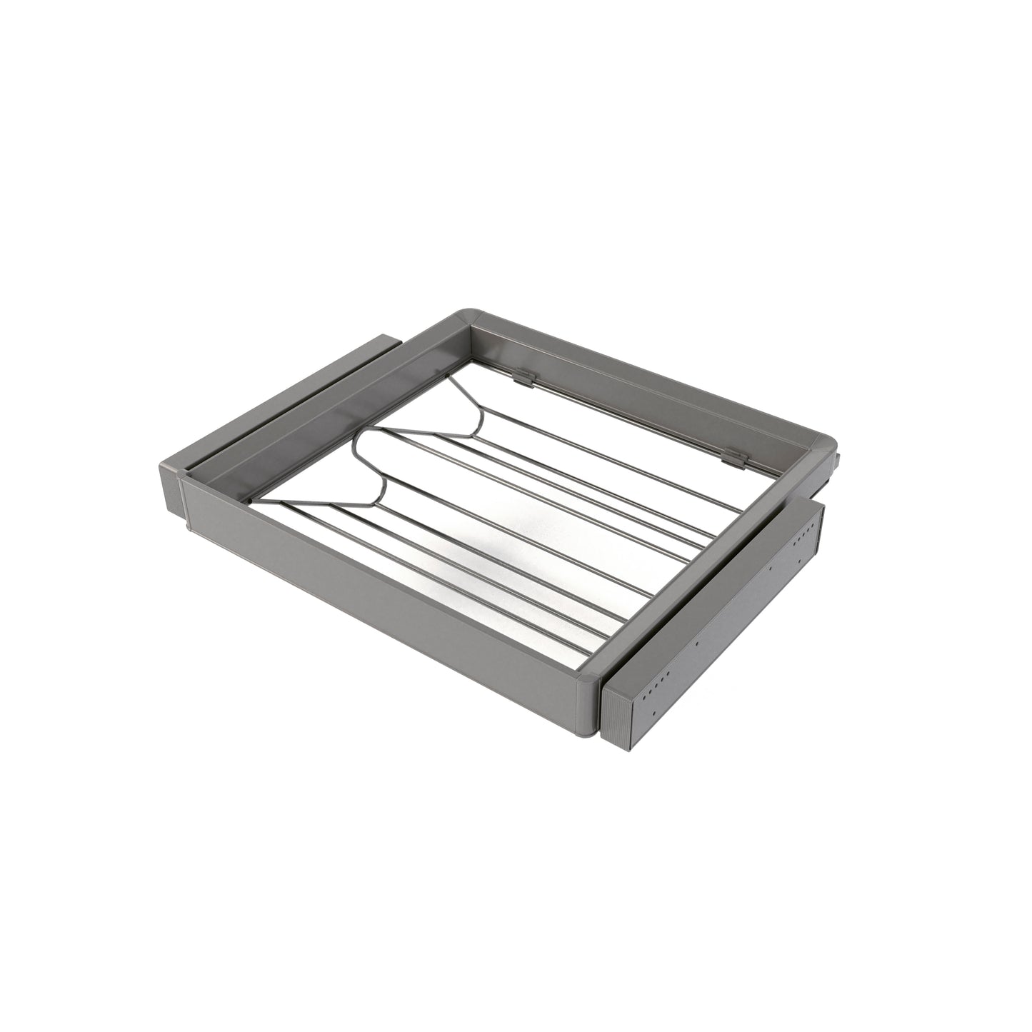 Kit cassetto portascarpe e telaio regolabile Quartz per armadi, chiusura ammortizzata e estrazione totale