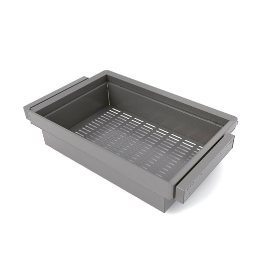 Kit cassetto metallico e telaio regolabile Quartz per armadi, chiusura ammortizzata e estrazione totale