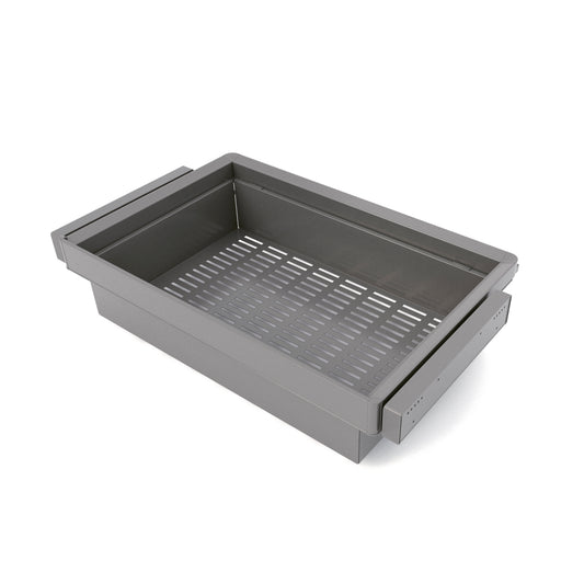 Kit cassetto metallico e telaio regolabile Quartz per armadi, chiusura ammortizzata e estrazione totale