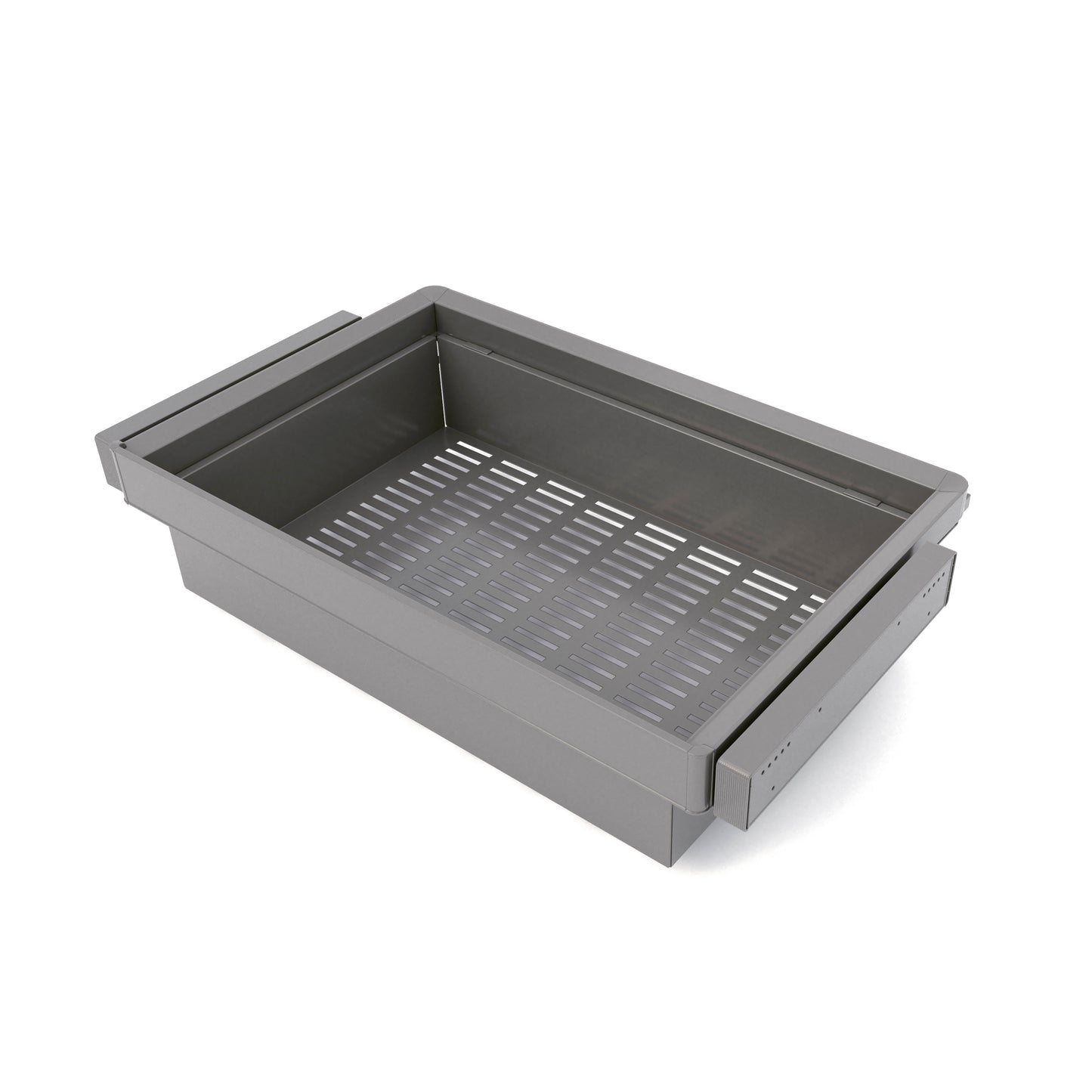 Kit cassetto metallico e telaio regolabile Quartz per armadi, chiusura ammortizzata e estrazione totale